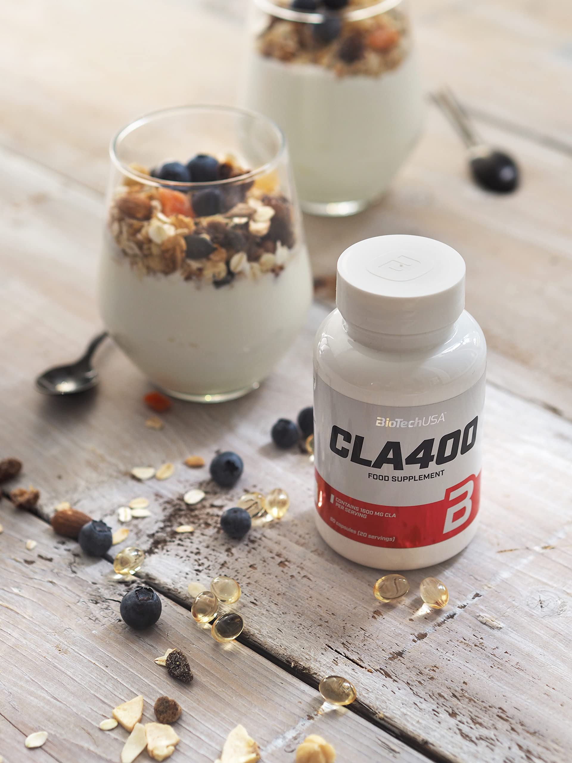 BioTechUSA CLA 400 - 80 Capsules for Weight Loss & Fat Burning | Supports Lean Muscle Growth | Ideal for Fitness & Bodybuilding