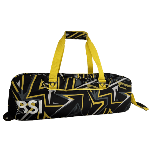 BSI Clear Top 3 Ball Tote Yellow/Black Bowling Bag for Women & Men - Durable Bowling Accessories for League Play & Practice - Perfect for Tournaments & Casual Bowling Nights