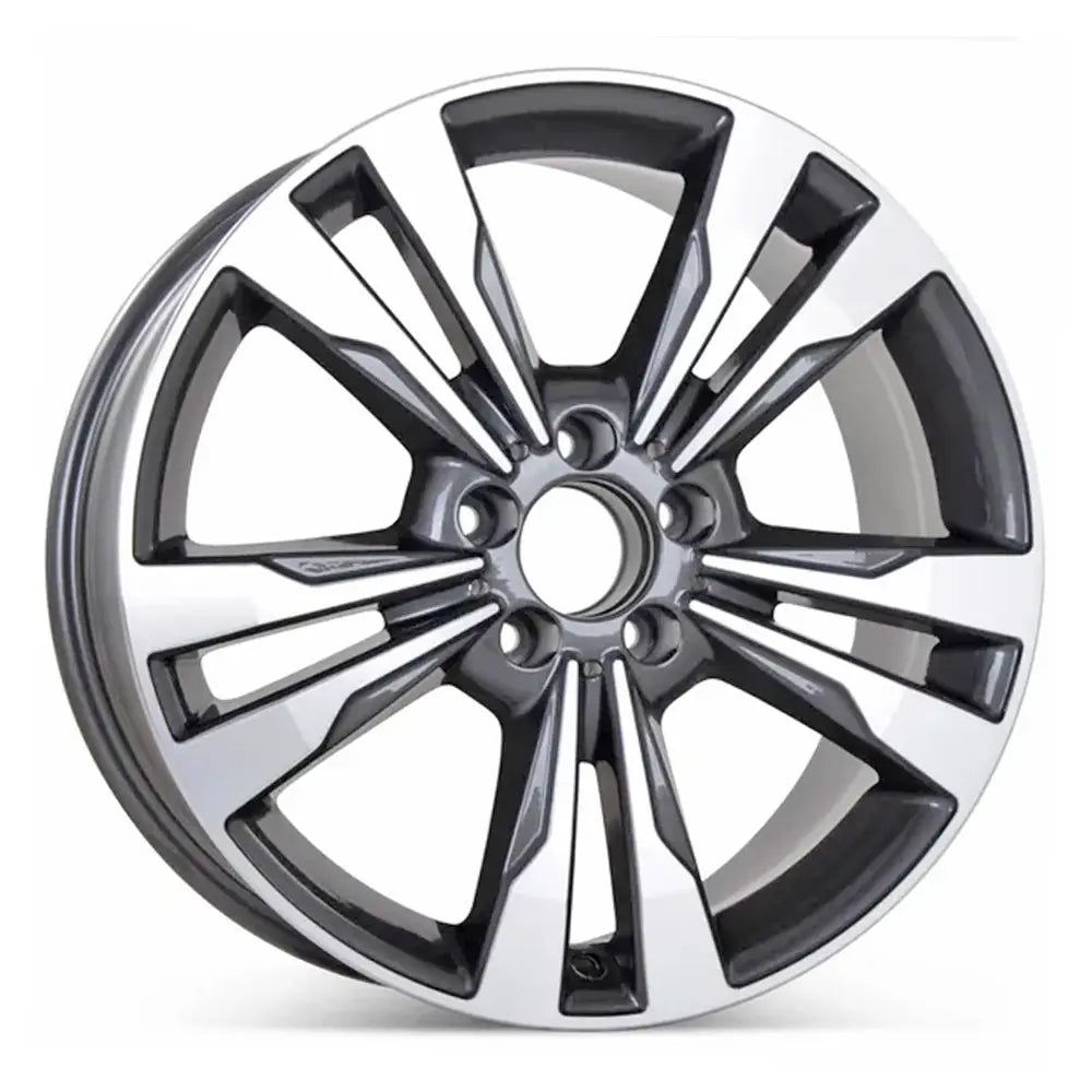18 Inch Mercedes E350 Wheel Replacement - Machined Charcoal Replica Rim 85397 | Perfect for Car Upgrades & Luxury Vehicle Customization