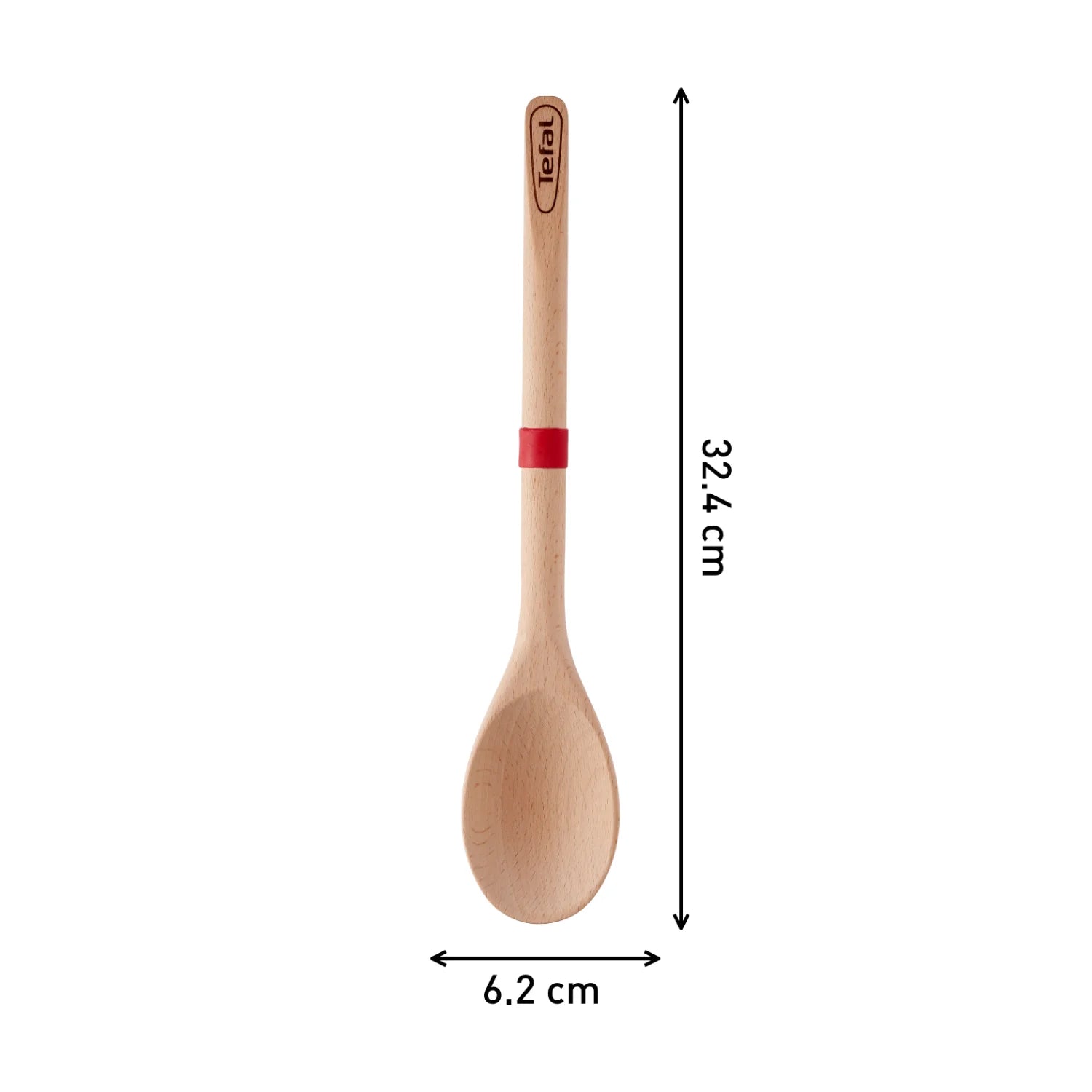 Tefal Ingenio Wooden Spoon K2300514 - Premium Wooden Cooking Utensil for Non-Stick Pans - Ideal for Stirring, Mixing & Serving in Kitchen