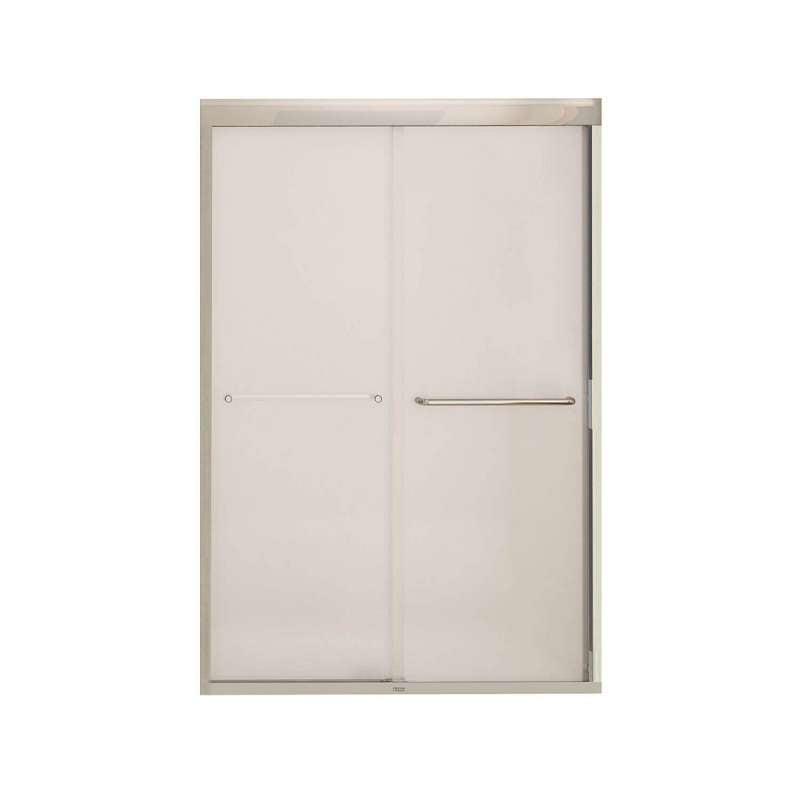 Premium Chrome Shower Door with 6mm Mistelite Glass - MAAX Kameleon 43-47in x 71in - Perfect for Modern Bathrooms & Spa-Like Showers