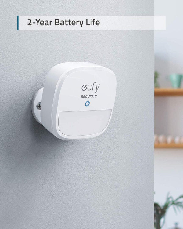 Wireless Motion Sensor Detector - White Wall Mount for Home Security, Smart Lighting & Energy Saving | Indoor/Outdoor Use