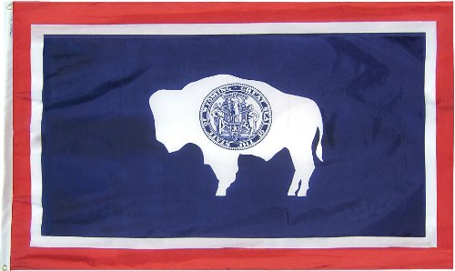 Wyoming State Flag 6x10 Feet - Durable Nylon Outdoor & Indoor Flag for Home, Garden, and Events - Perfect for Wyoming Pride, Parades, and Decorations