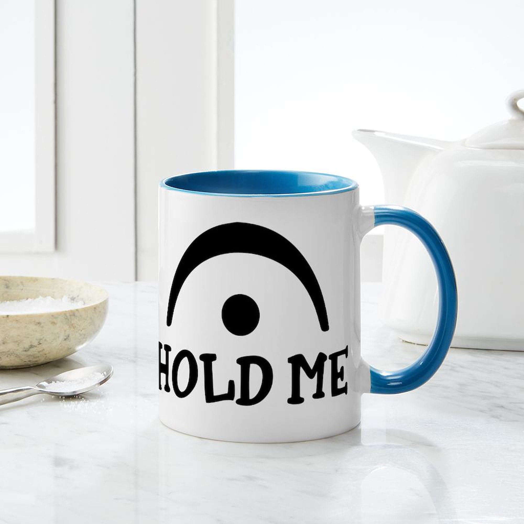 Hold Me 11 oz (325 ml) Ceramic Coffee Mug - Insulated Travel Mug for Office, Home & Gifts | CafePress