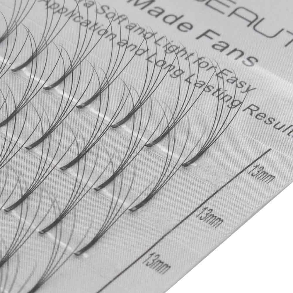 4D Silk Eyelash Fans - 11mm Pre-Made Volume Lashes for Dramatic Eye Look | Perfect for Bridal, Party & Special Occasion Makeup