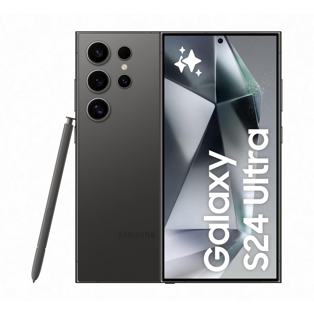 Samsung Galaxy S24 Ultra 5G AI Smartphone Unlocked | 12GB RAM 256GB Storage | 200MP Pro Camera with S Pen | Long Battery Life | Titanium Black | 3-Year Warranty | Perfect for Business Professionals & Mobile Photography Enthusiasts