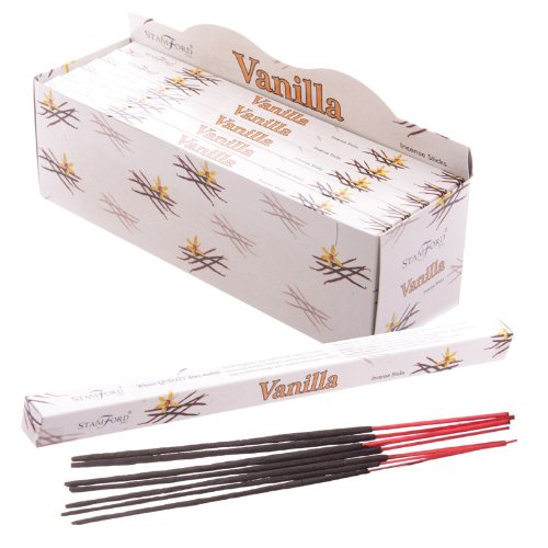 Premium Vanilla Scented Incense Sticks - Pack of 8 | Natural Aromatherapy for Relaxation, Meditation & Home Fragrance