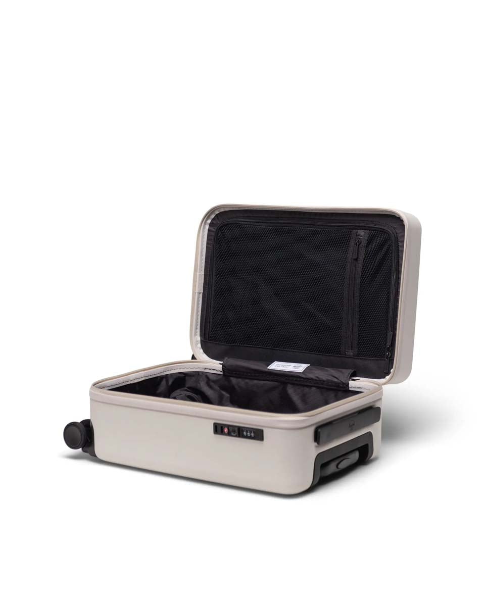 Herschel Heritage Hardshell Carry On Luggage - Lightweight Durable Suitcase with Spinner Wheels for Travel | Perfect for Business Trips & Weekend Getaways (Moonbeam)