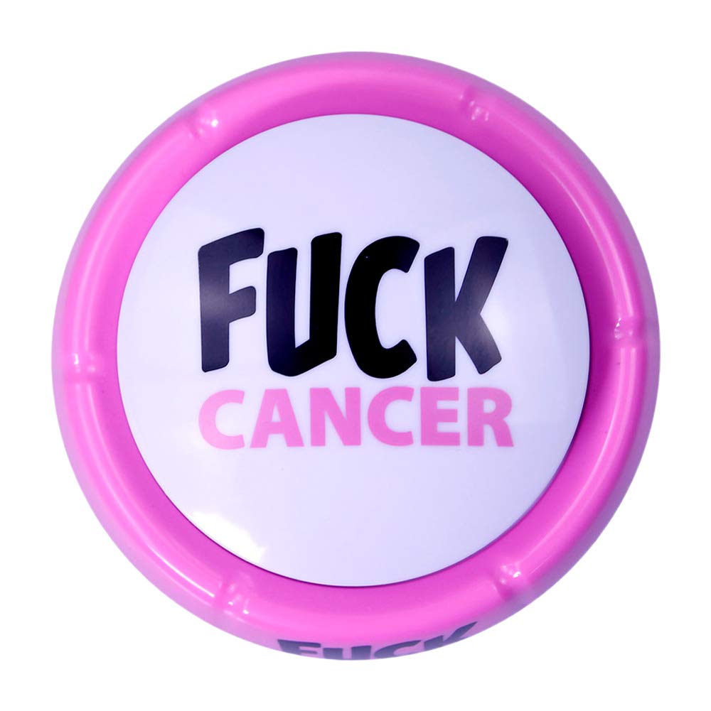 Fuck Cancer Motivational Talking Button - Inspirational Gift for Cancer Fighters & Survivors - Talkie Toys Products - Perfect for Support Groups, Fundraisers & Awareness Events