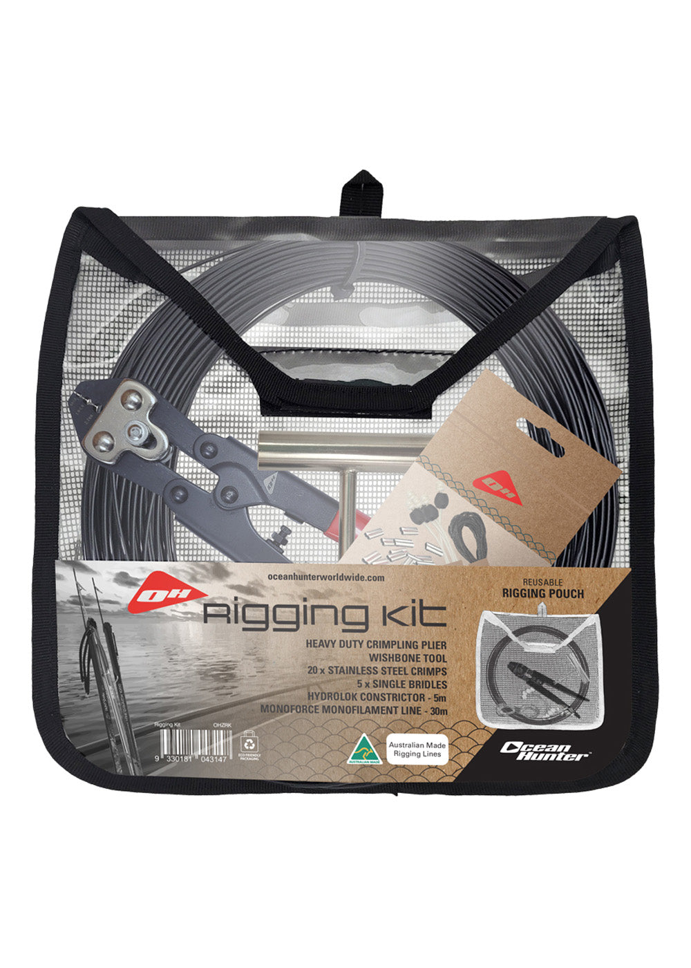 Ocean Hunter Complete Rigging Kit - Professional Fishing Gear for Saltwater & Freshwater - Perfect for Spearfishing, Trolling & Deep Sea Fishing
