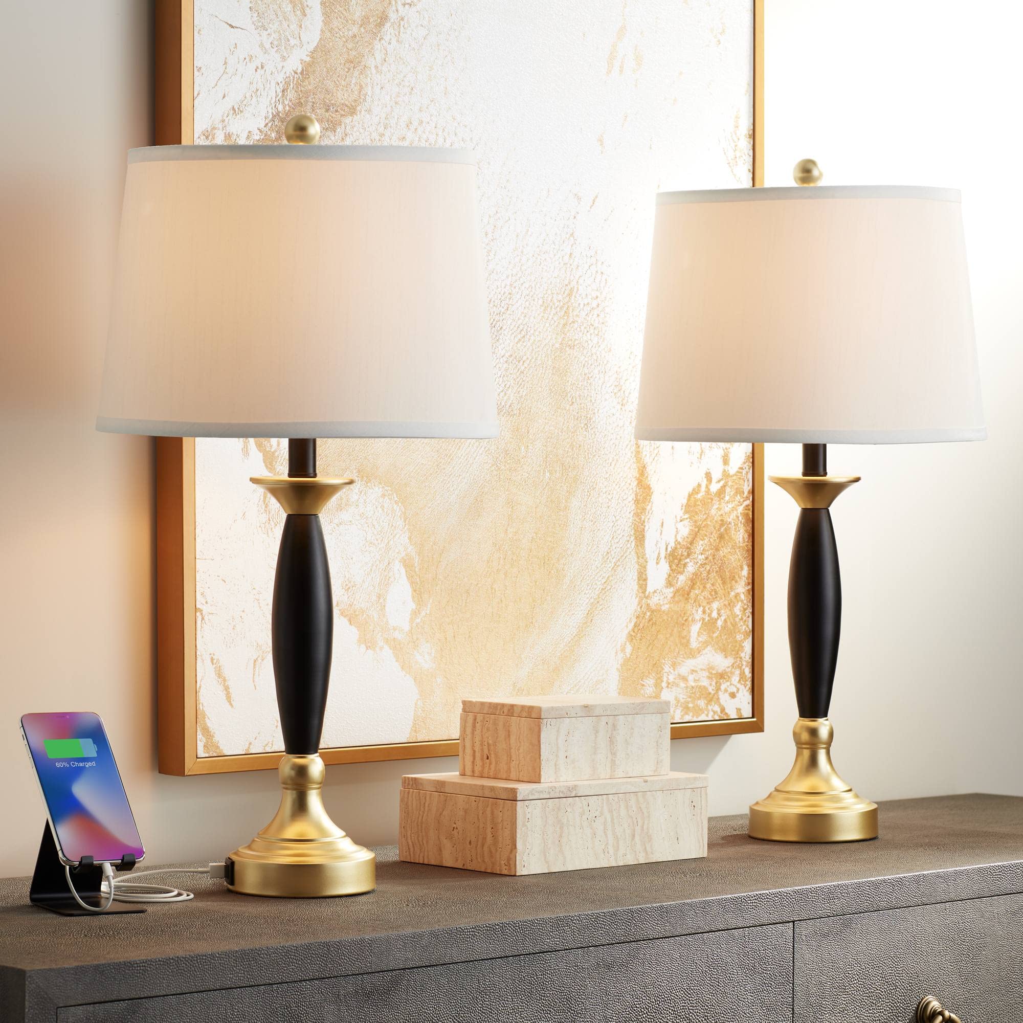 360 Lighting Kamila Traditional Table Lamps Set of 2 - 27