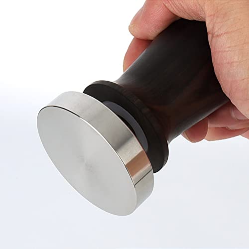 Premium 51/53/58MM Espresso Coffee Tamper - 304 Stainless Steel Flat Base with Ergonomic Handle - Professional Barista Accessory for Perfect Coffee Grounds (Ideal for Home Brewing & Café Use)