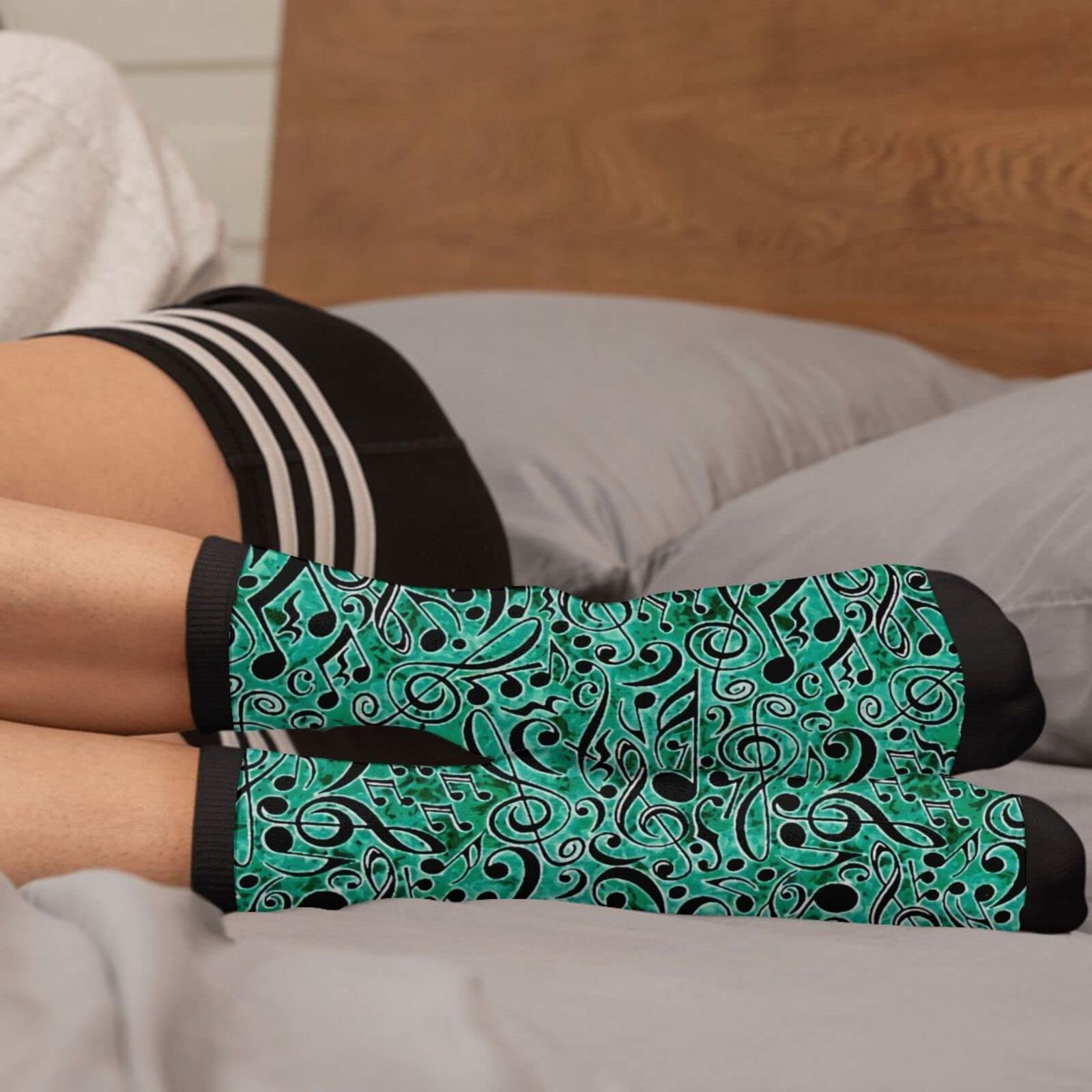 Funny Crazy Novelty Crew Tube Socks for Men & Women - Casual Athletic Sport Dress Socks - Perfect for Costume Parties, Gifts & Everyday Wear