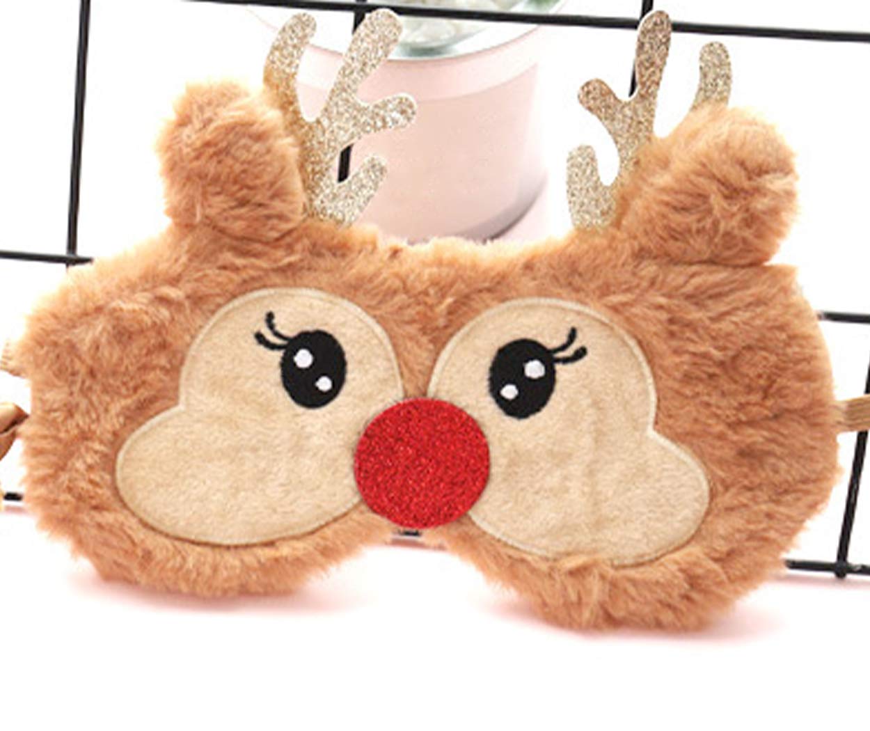 Cute Cartoon Animal Sleep Mask for Women & Kids - Soft Comfortable Blindfold Eye Cover for Better Sleep, Travel & Relaxation