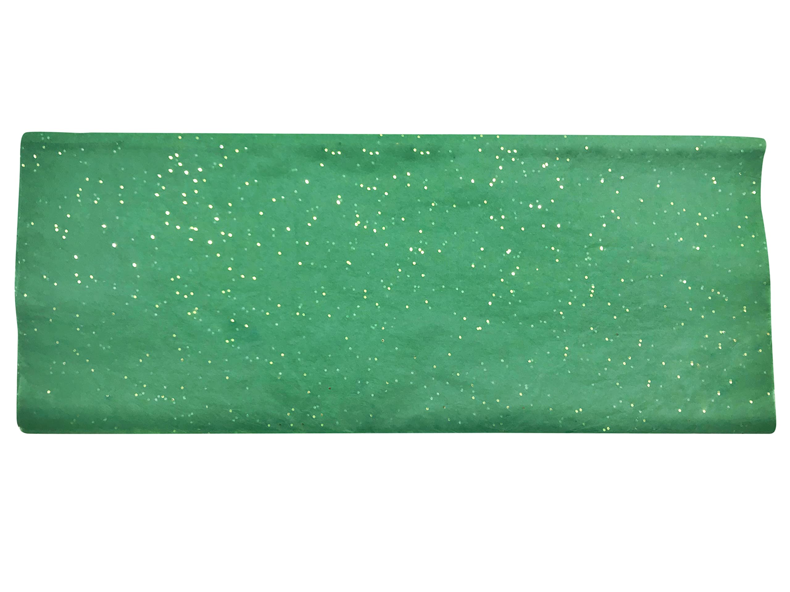 Eco-Friendly Dark Green Sarras Gift Wrapping Tissue Paper with Reflective Gemstones - 30 Sheets for Christmas Gifts, Wedding Decorations, Party Favors & Holiday Packaging | Perfect for Gift Baskets, Trays and Festive Home Decor