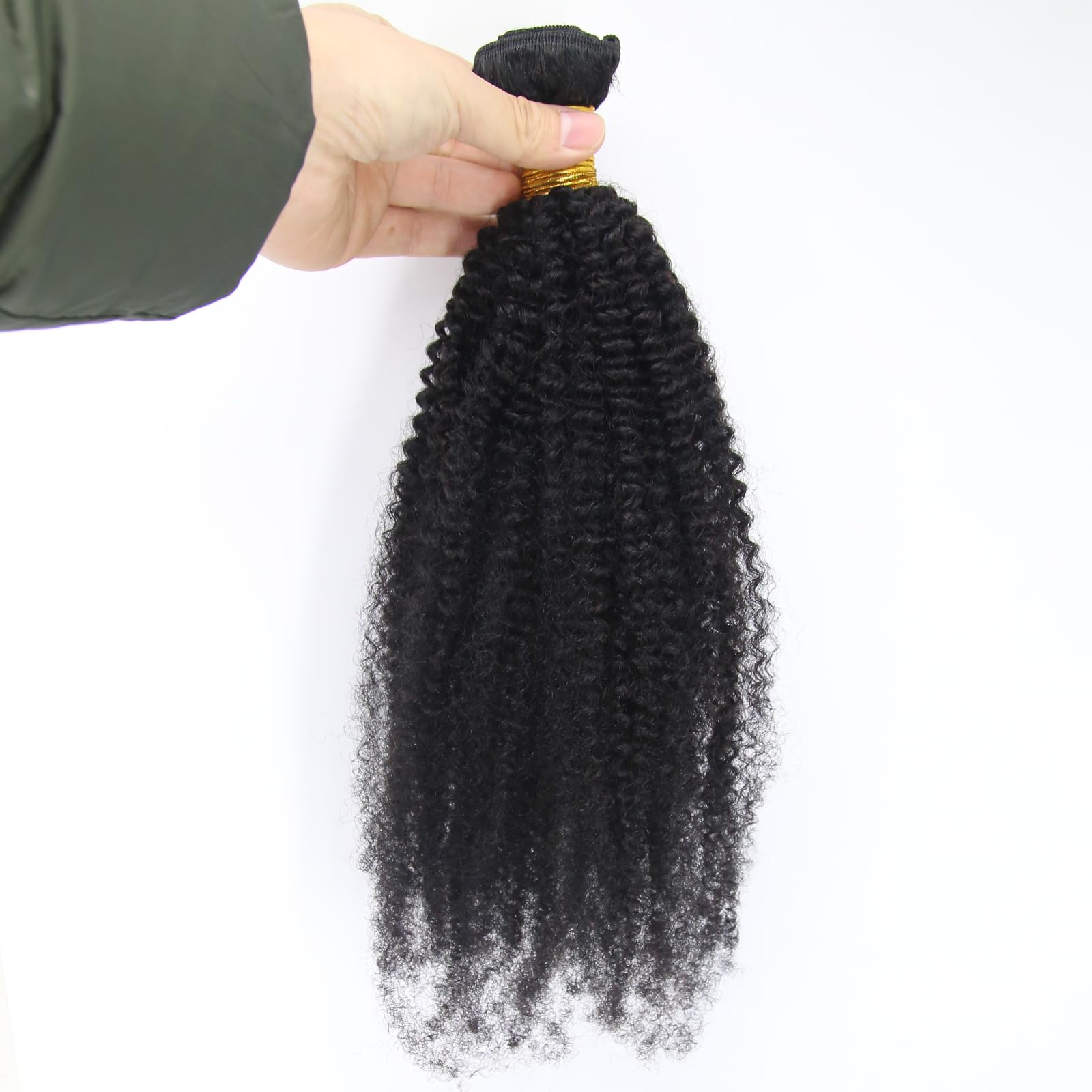 ZigZag Afro Kinky Curly 100% Brazilian Virgin Human Hair Weave Bundles 4B 4C - 26 Inch Double Weft Hair Extensions for Natural Black Hairstyles | Perfect for Braids, Twist Outs & Protective Styling