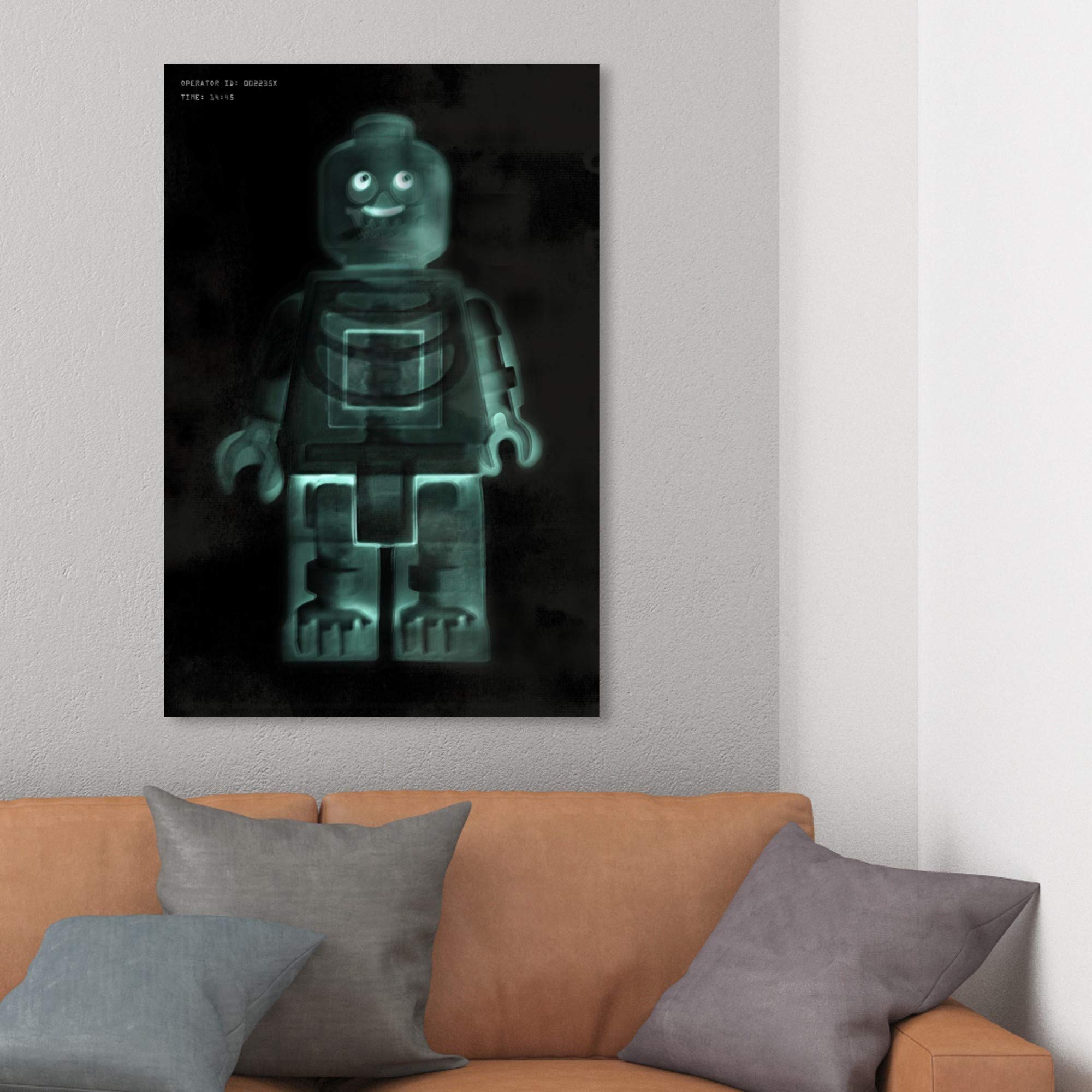Building Toyman X-Ray Wall Art Canvas Print - Modern Home Decor for Kids Room, Playroom & Nursery - 24