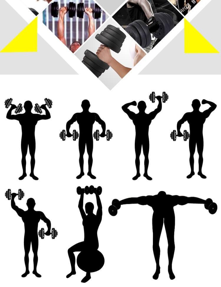 Yaheetech 30kg / 66lb Adjustable Dumbbell Set for Home Gym, Strength Training & Weightlifting - Perfect for Full-Body Workouts, Muscle Building & Fitness Enthusiasts