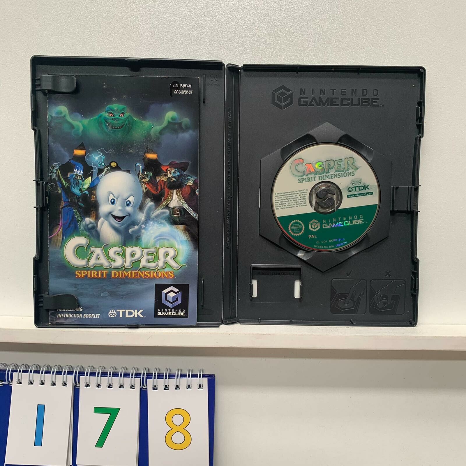 Original Casper Spirit Dimensions Nintendo GameCube Video Game with Manual - PAL Version - Perfect for Retro Gaming & Collectors