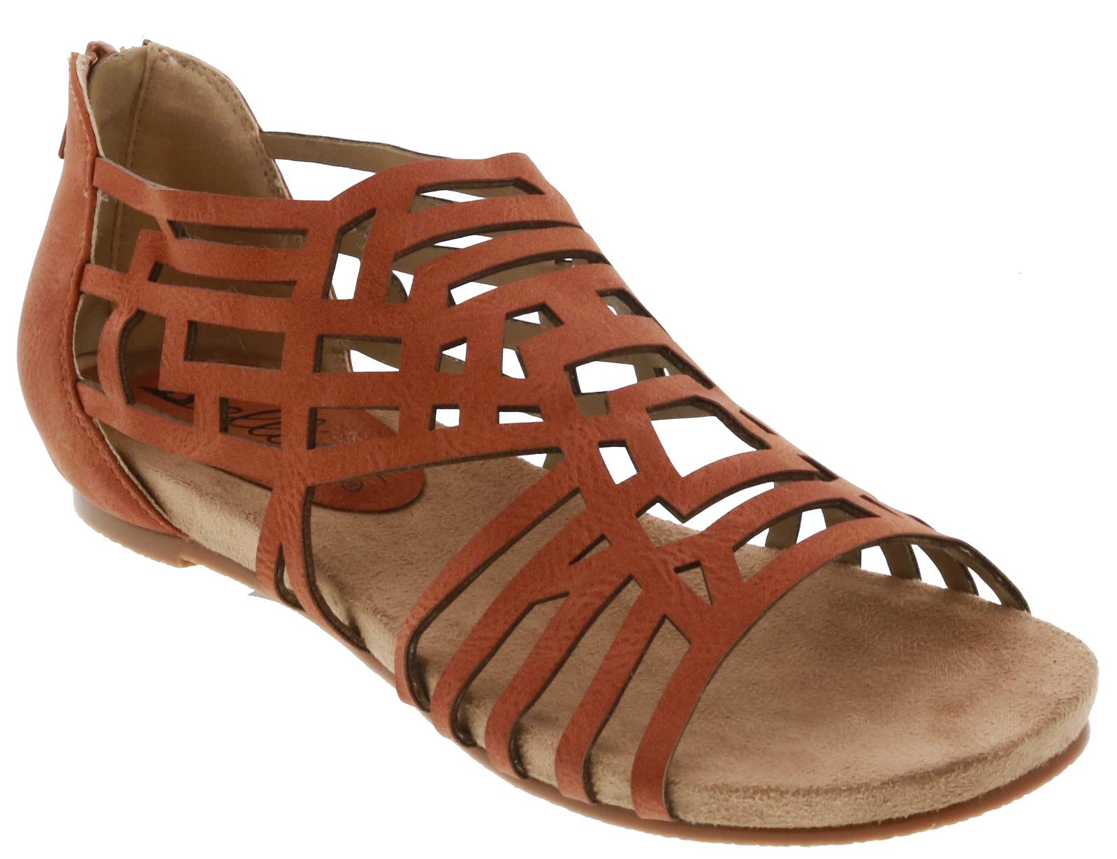Bellini Women's Nazareth Faux Leather Sandals - Comfortable Strappy Summer Slide Sandals for Women | Casual Beach Shoes for Vacation, Poolside & Travel | Walking Shoes for Shopping & Outdoor Activities | Perfect for Summer Outfits, Date Night & Weekend Getaways | Ideal for Beach Parties, City Walks & Summer Fashion