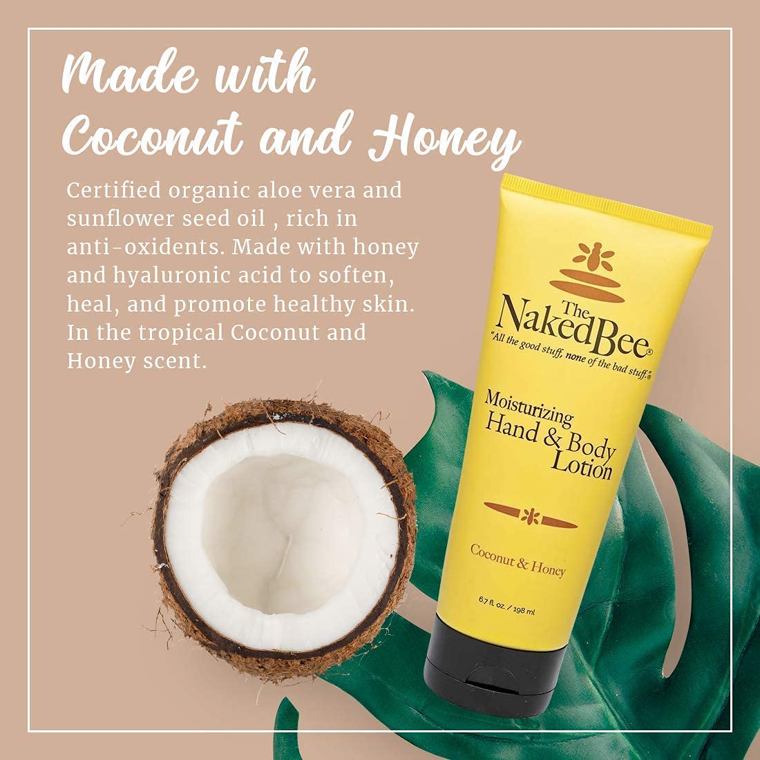 The Naked Bee Moisturizing Hand & Body Lotion Trio Set - Jasmine & Honey, Lavender & Beeswax, Coconut & Honey (6.7oz Each) + Nag Champa 8oz | Natural Skincare Gift Set for Dry Skin, Spa Day & Relaxation at Home