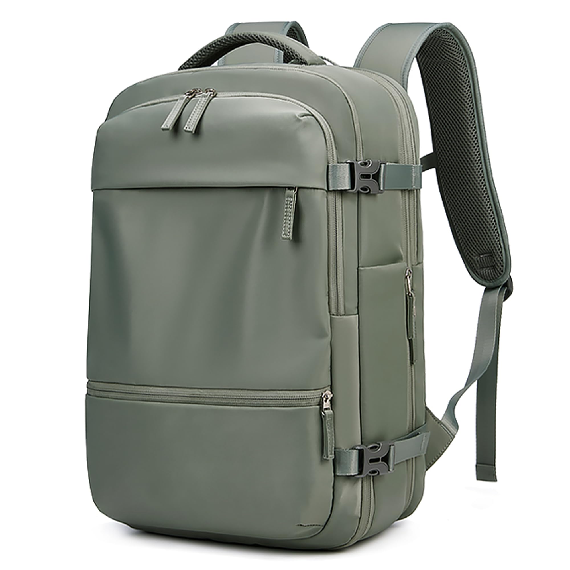 Expandable 17 Inch Travel Backpack - TSA Approved Carry On Backpack for Airplane, Lightweight Waterproof Hiking Backpack with USB Charging Port - Perfect for Business Trips, Weekend Getaways & Outdoor Adventures