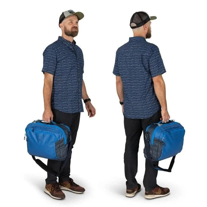Osprey Transporter Carry On Luggage - Lightweight Travel Backpack for Airplane Boarding | Perfect for Business Trips & Weekend Getaways