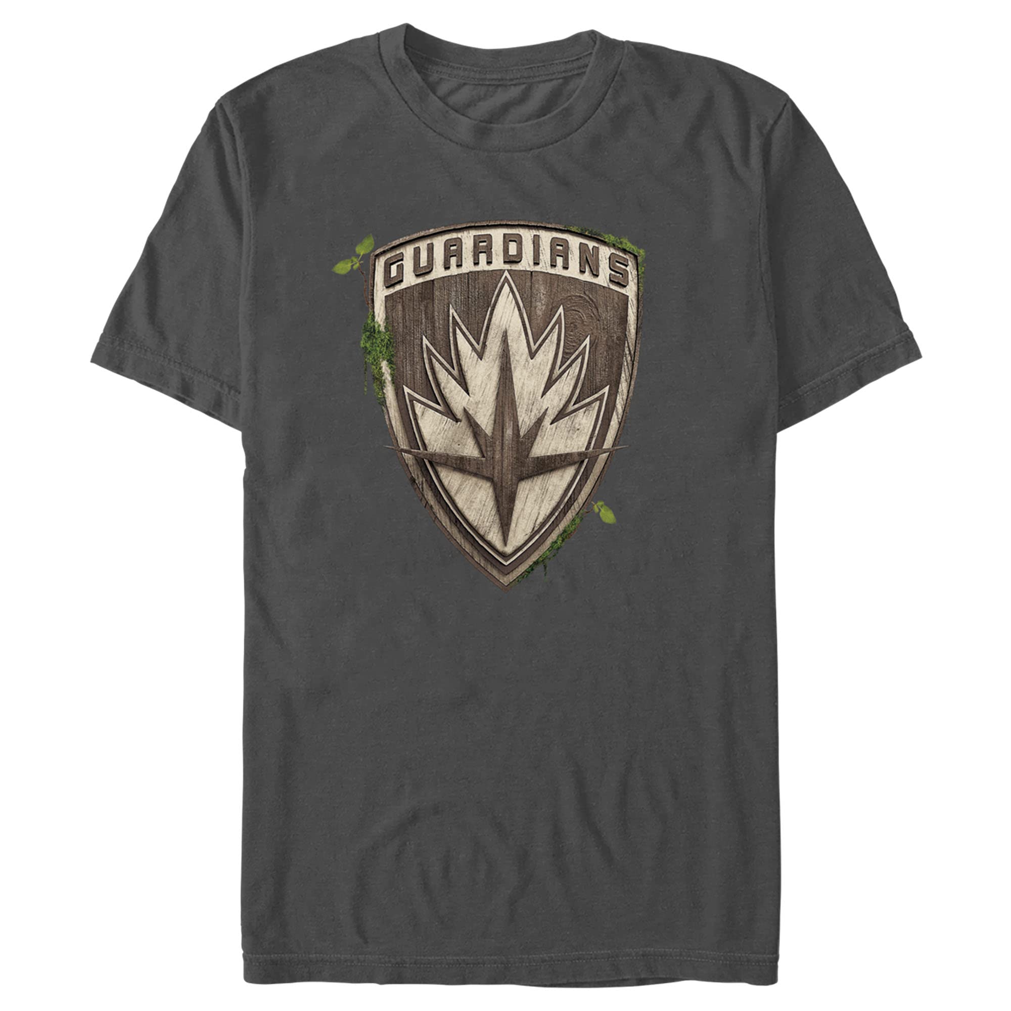 Marvel Guardians of The Galaxy I Am Groot Wood Moss Logo Graphic T-Shirt for Men | Cool Superhero Tee for Fans, Cosplay & Casual Wear