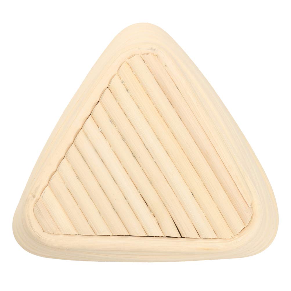 Professional 2-Piece Triangle Rattan Proofing Basket Set with Cover Cloth - Hemoton Wicker Bread & Sourdough Dough Rising Basket - Perfect for Artisan Baking, Homemade Bread, and Rustic Yeast Fermentation