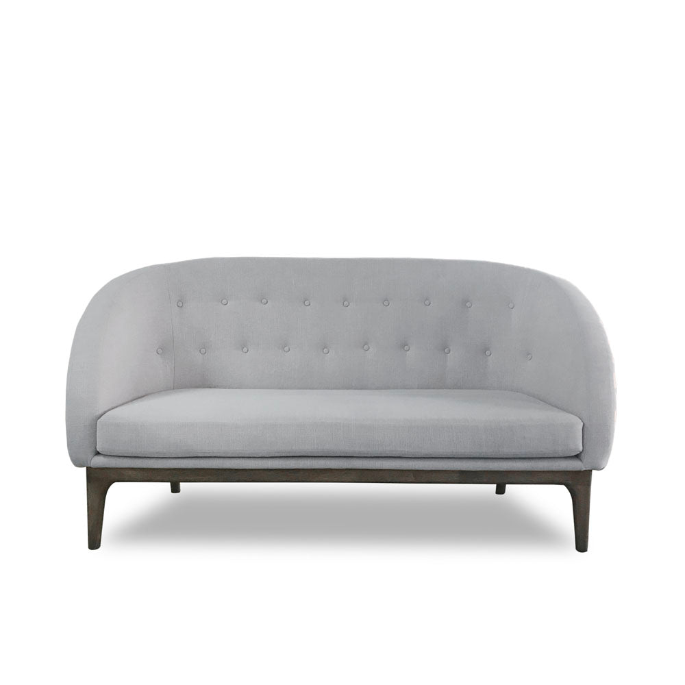 Luxury Grey 2-Seater Sofa for Living Room - Modern Beauty Fabric Couch for Small Spaces, Apartments & Cozy Home Decor