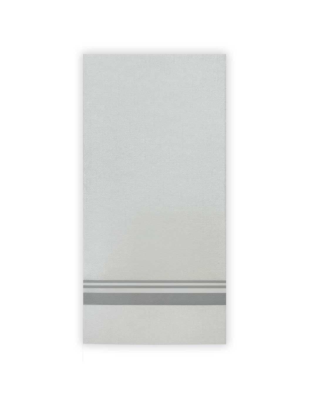 Premium Linen Feel Disposable Guest Towels - 1200 Count, Silver | Soft Bathroom & Wedding Napkins | Eco-Friendly for Parties, Events & Luxury Home Use