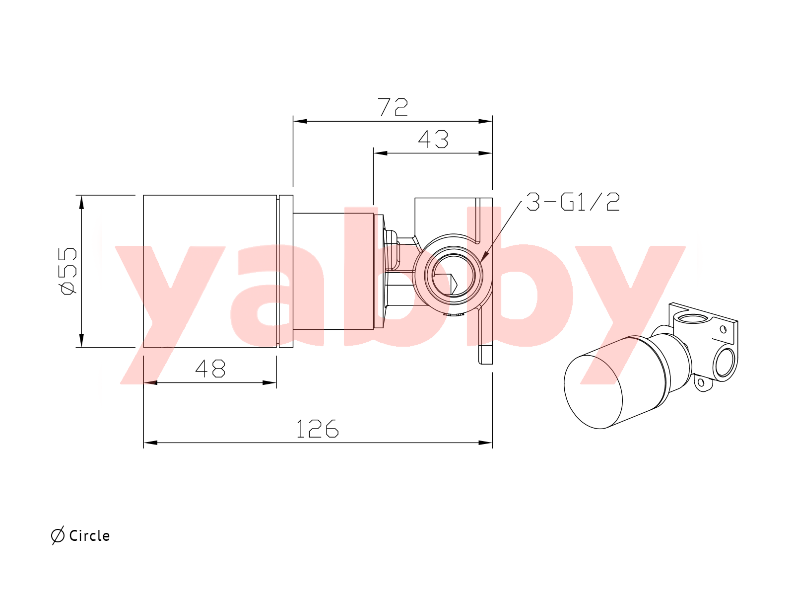 Round Wall Progressive Mixer Faucet in Matte Black - Perfect for Modern Kitchen & Bathroom Sinks