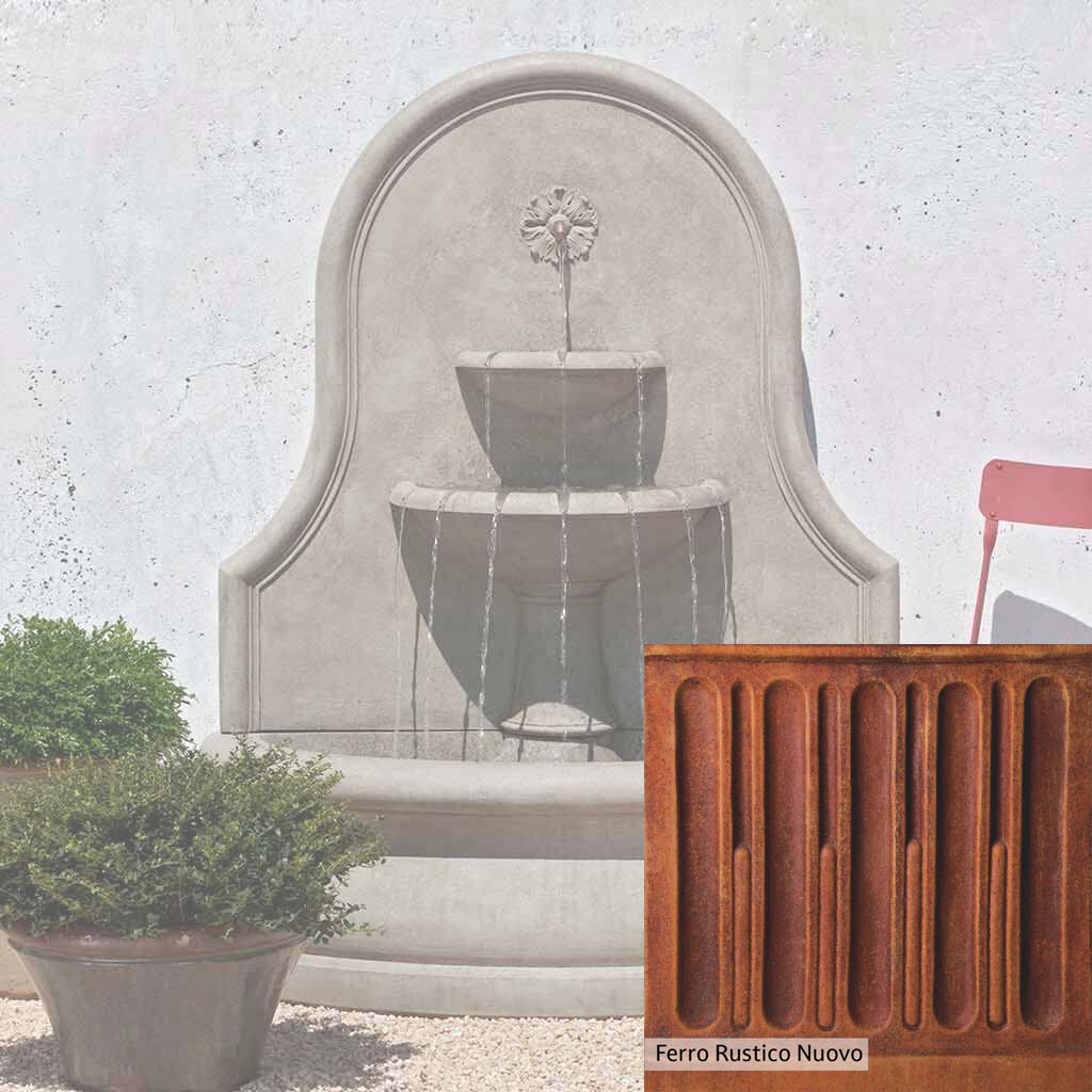 Campania International Estancia Outdoor Wall Fountain - Elegant Garden Water Feature for Patio, Yard, and Landscape Decor