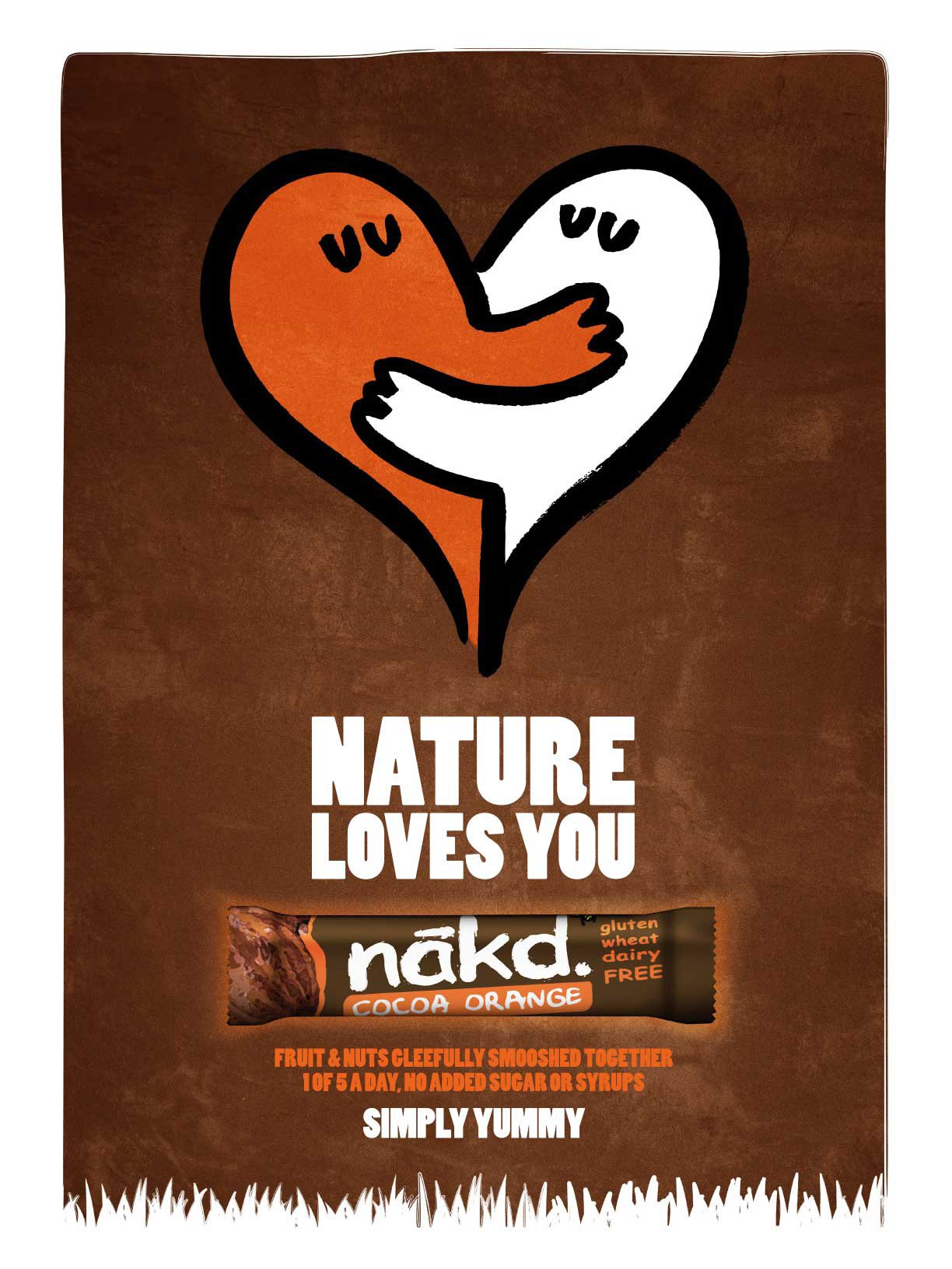 Nakd Cocoa Orange Raw Fruit & Nut Bars - Gluten Free, Vegan Snack, 18 Count - Perfect for Healthy On-the-Go Breakfast & Workout Energy Boost