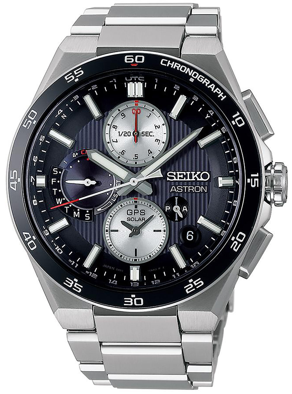 SEIKO ASTRON NEXTER GPS Solar Chronograph Watch - Night Black (SBXC151/SSH151) | Japan Made JDM | Perfect for Business, Travel & Luxury Collectors