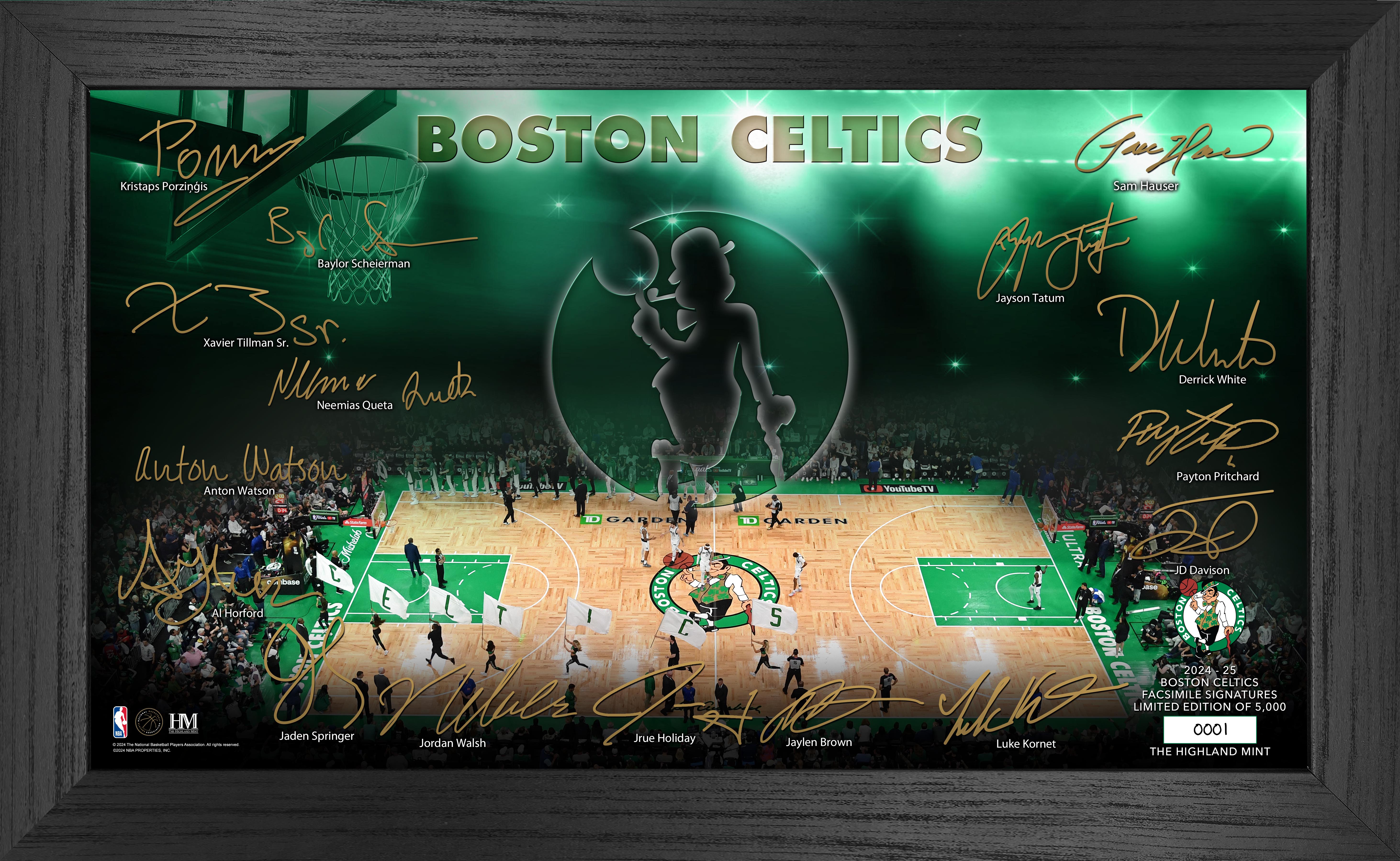 Boston Celtics 2024-25 Signature Court Basketball Jersey - Authentic NBA Fan Gear for Men & Women - Perfect for Games, Parties & Sports Events