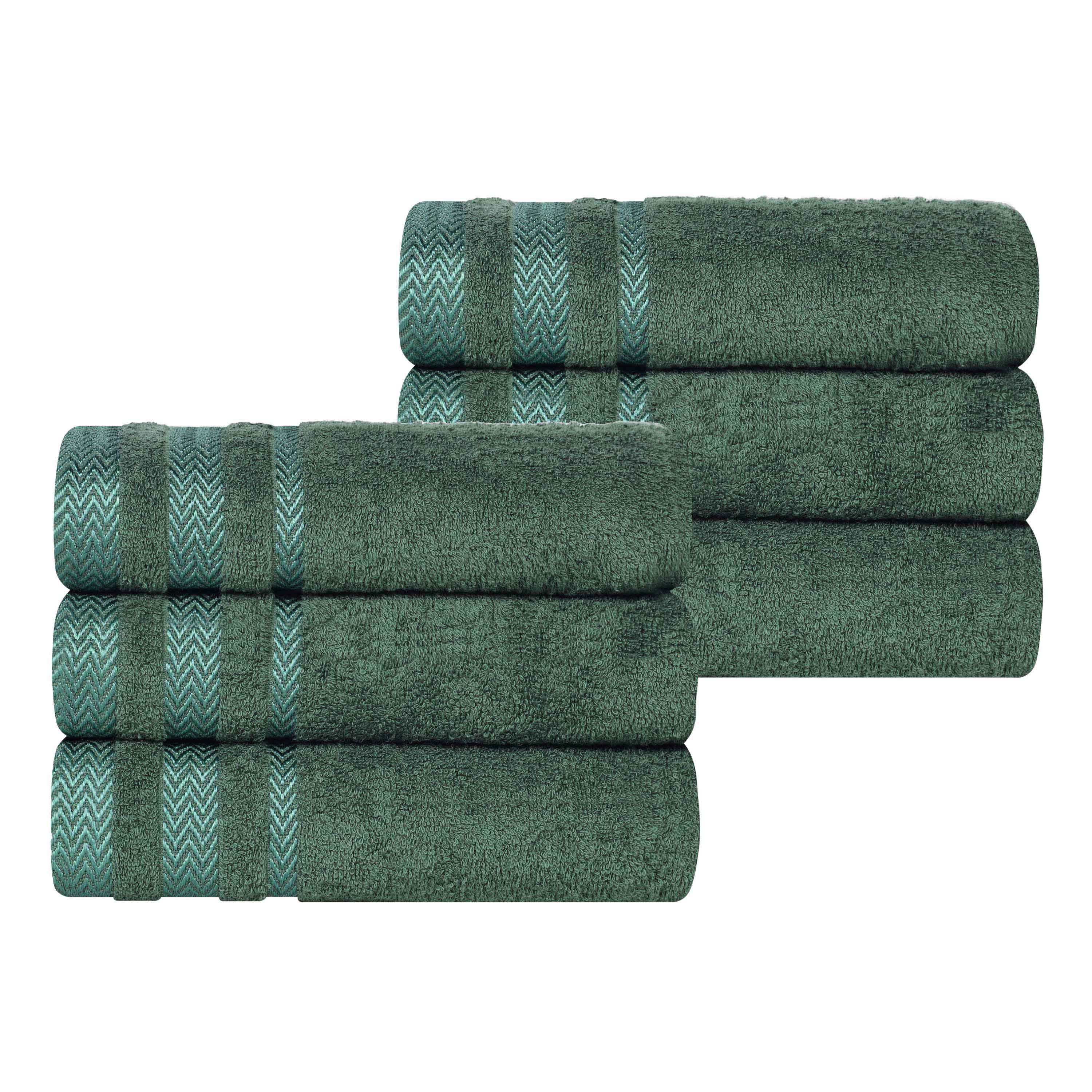 Premium 6-Pack Hays Cotton Soft Medium Weight Hand Towels - Absorbent & Quick-Drying for Kitchen, Bathroom & Guest Use