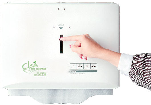 NeatSeat White Seat Cover Dispenser - Hygienic Disposable Toilet Seat Covers for Public Restrooms, Travel & Home Use