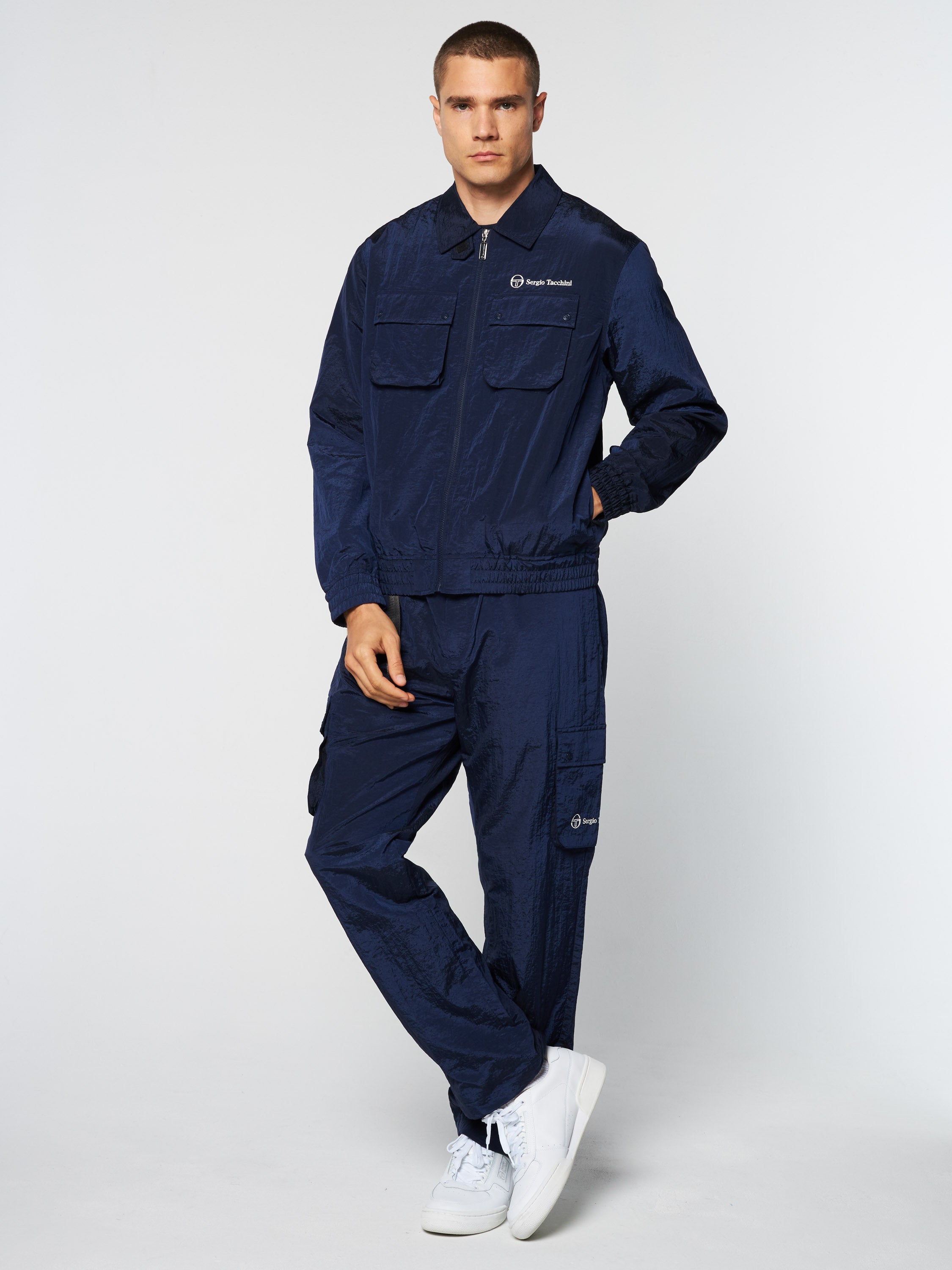 Devonte Track Jacket for Men - Lightweight Running Jacket with Breathable Fabric, Water-Resistant Windbreaker (Maritime Blue) | Perfect for Jogging, Gym Workouts & Outdoor Activities