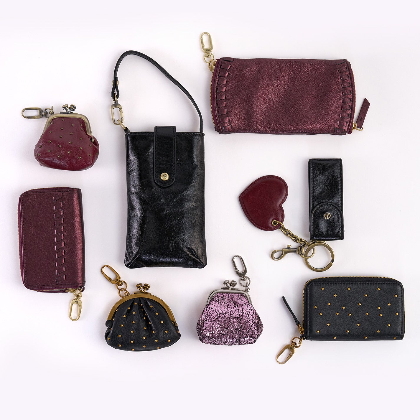 Premium Metallic Leather Double Eyeglass Case - Frosted Plum | Stylish Protective Eyewear Storage for Travel, Work & Everyday Use