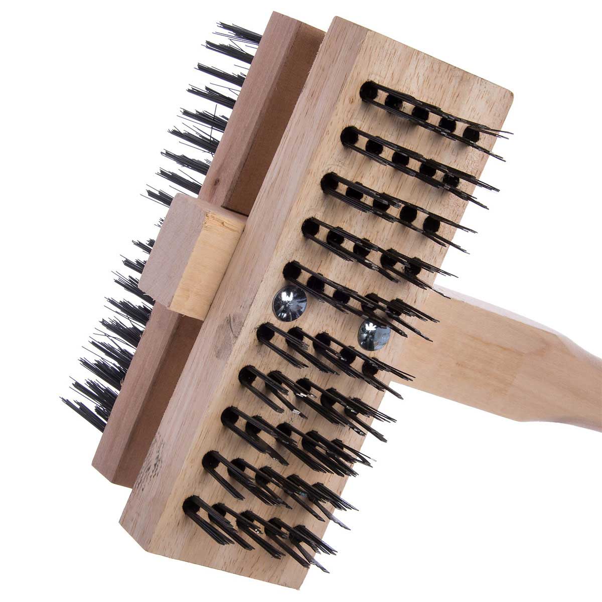 Carlisle 4029400 Double Broiler King Brush with Handle - Professional Kitchen Basting Brush for Grilling, Baking & BBQ - Perfect for Basting Meats, Vegetables & Sauces
