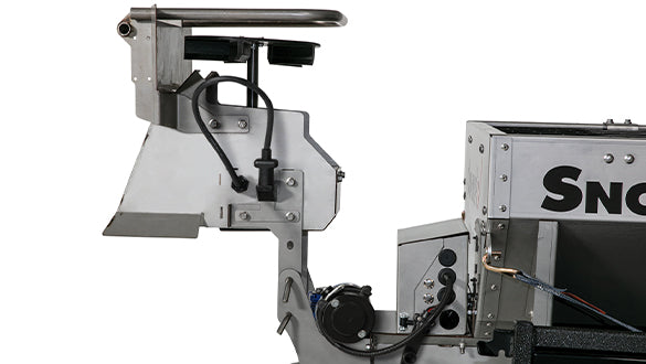 SnowEx HELIXX Compact Stainless Steel Hopper Spreader - Durable Salt & Ice Melt Spreader for Driveways, Parking Lots & Walkways