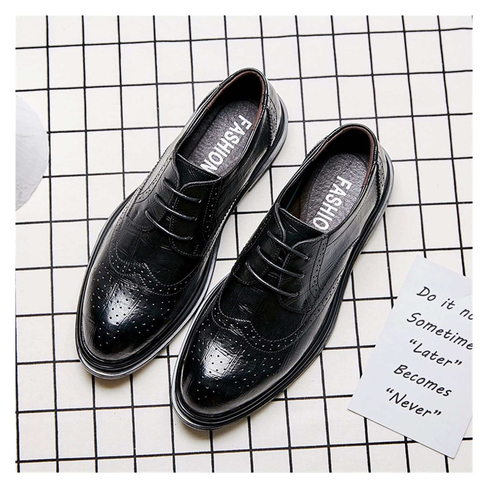 LAZIRO Men's Low Top Casual Leather Shoes - Breathable & Comfortable Sneakers for Walking, Work & Everyday Wear