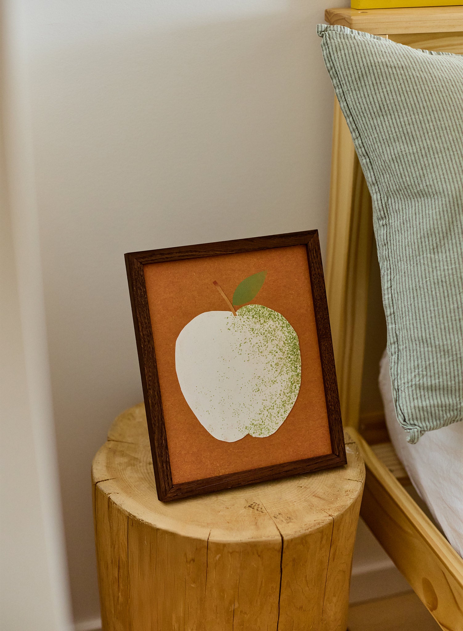 Paper Cut Apple Art Print - Handmade Wall Decor Poster for Home, Office & Classroom - Perfect for Nursery, Living Room & Gift Giving
