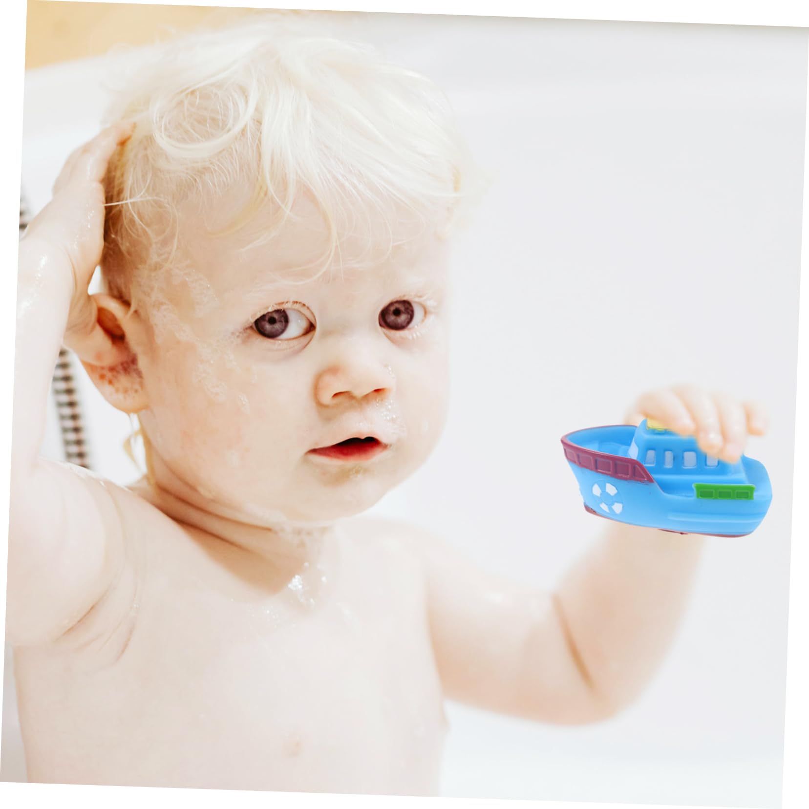 FELTECHELECTR Early Education Bath Toys - Safe Vinyl Bathtub Toys for Toddlers & Kids - Fun Learning Toys for Bath Time Play & Sensory Development