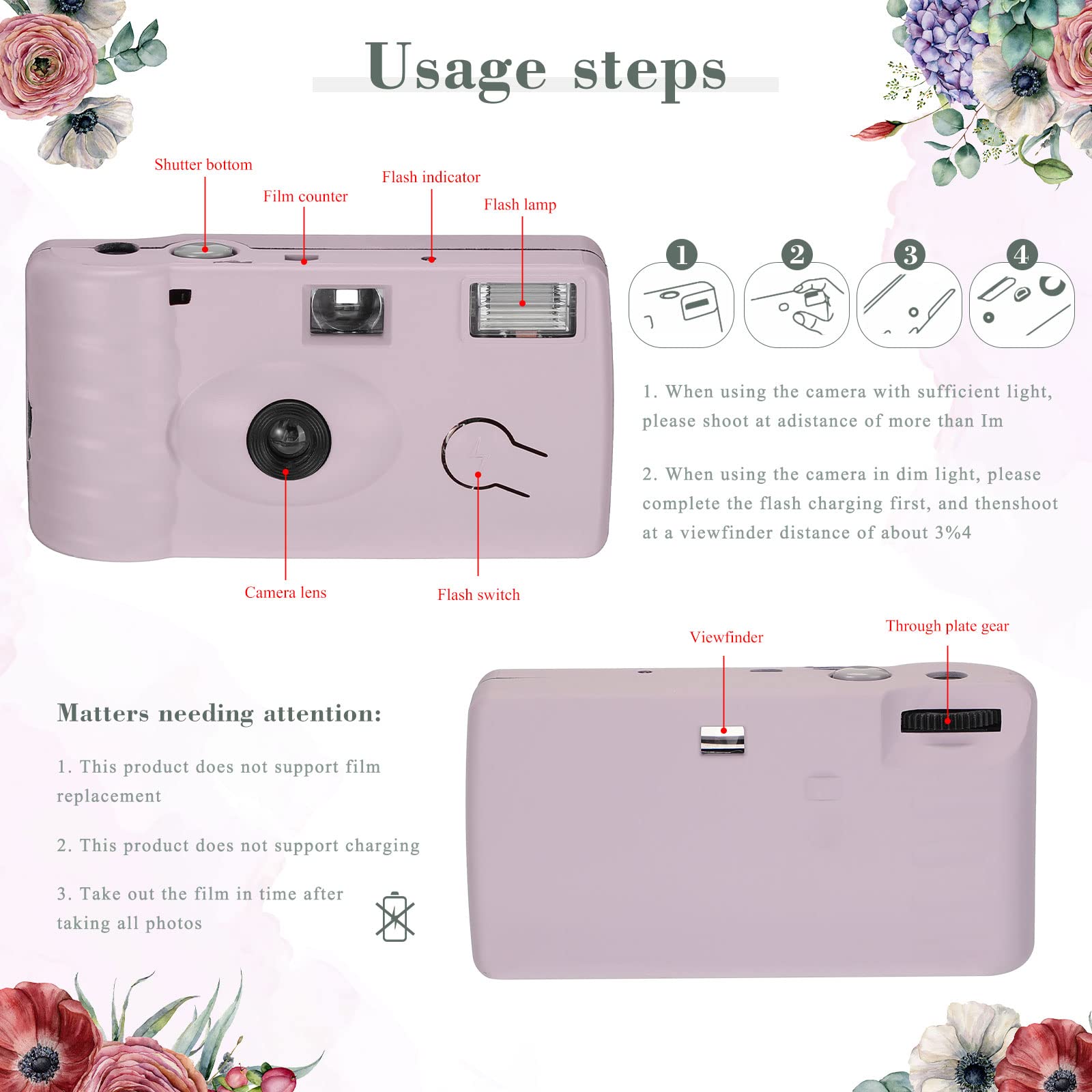 LEIFIDE 8 Pack Disposable 35mm Film Cameras with Flash - Bulk Wedding, Anniversary, Travel & Party Photography Supplies (Color Film, Single Use, Cute Colors) - Perfect for Capturing Memories at Events, Vacations & Special Occasions