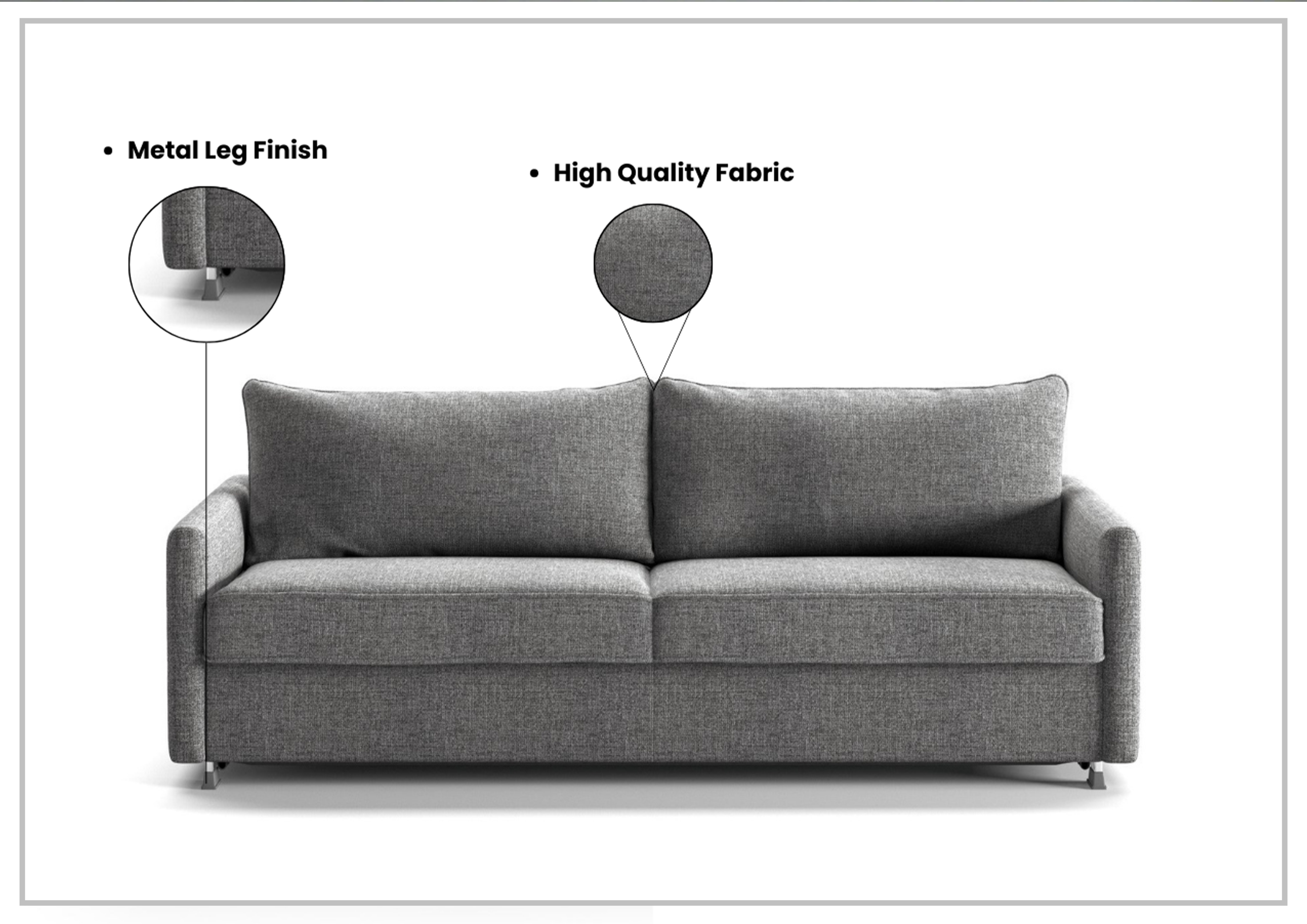 Luonto Fabric Bunk Bed Sleeper Sofa - Convertible Space-Saving Furniture for Small Apartments, Guest Rooms & Dorm Living