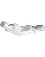 Satco TP146 WH Track L Connector - White Finish for Ceiling Lighting & Track Systems | Perfect for Home & Office Lighting Fixtures