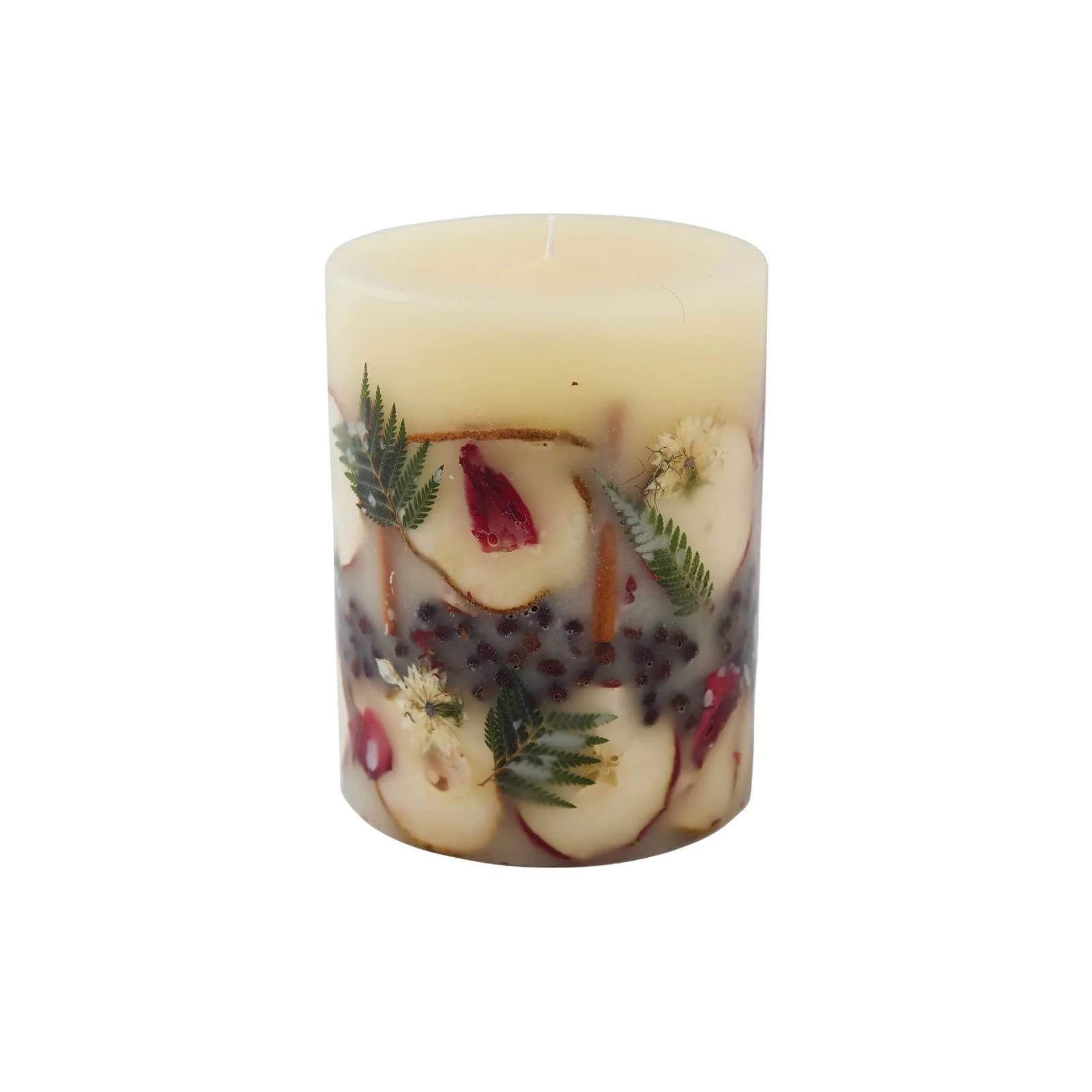 Rosy Rings Medium Round Botanical Candle - Spicy Apple Scent (6.5