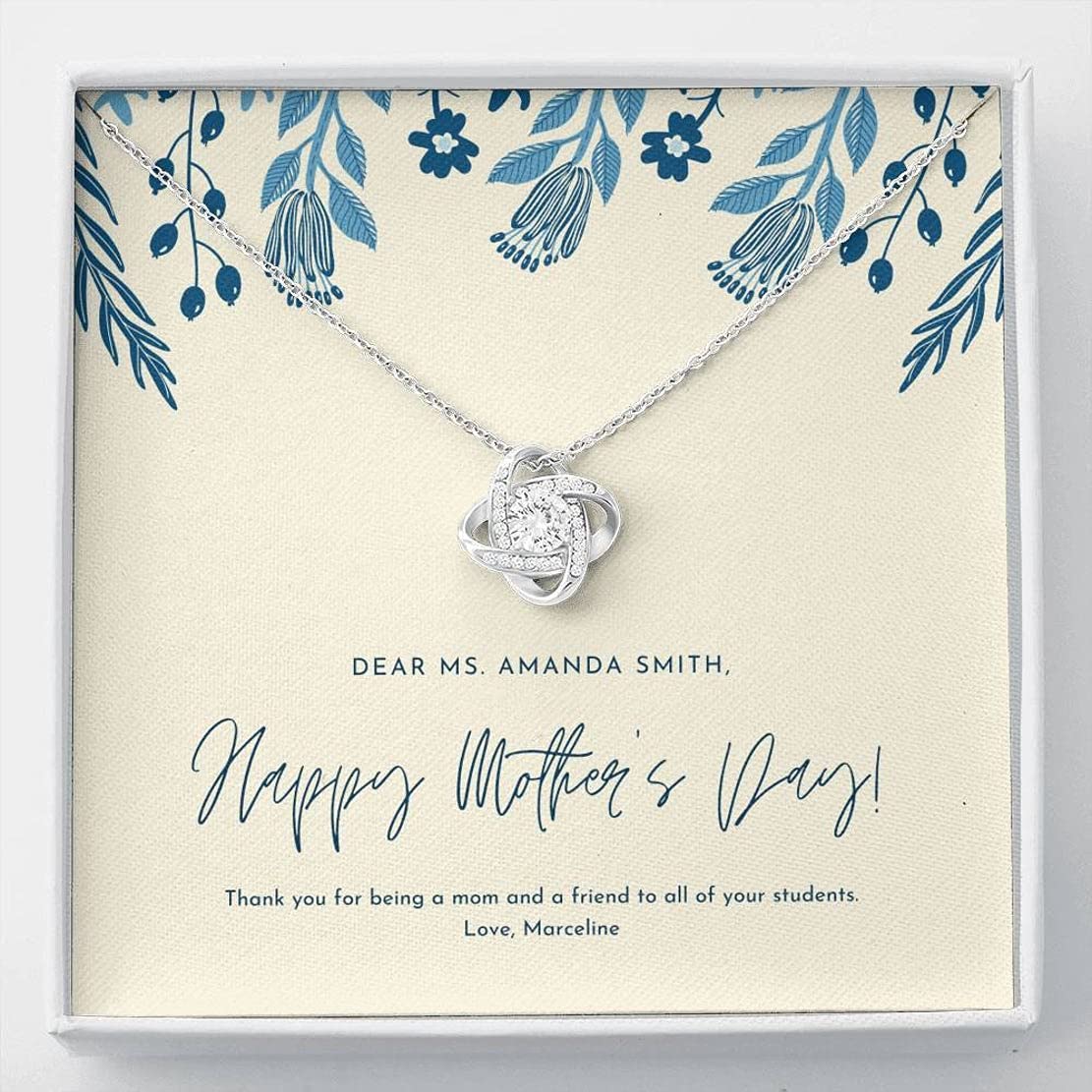 Custom Stepmom Necklace - Personalized Birthday & Mother's Day Gift for Stepmother from Husband or Son - Thoughtful Present for Adoptive Mom - Engraved Jewelry for Christmas, Birthday & Vacation - Perfect for Special Occasions & Heartfelt Moments
